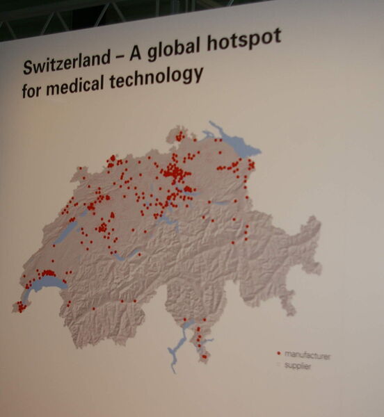 La Suisse, un lieu prédestiné pour les techniques médicales avec 1600 entreprise et 51'000 employés. (Image: JR Gonthier / MSM)