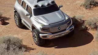 Brennstoffzellen-betriebener High-Tech-Geländewagen mit den Genen der G-Klasse: Mercedes-Designstudie Ener-G-Force (Foto: Daimler)