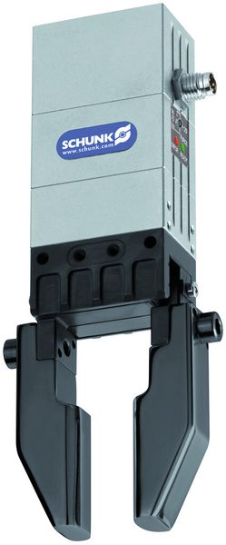 Der elektrisch angetriebene Kleinteilegreifer EGP kann den pneumatisch angetriebenen MPG-plus 1:1 ersetzen. Bei Pick & Place Anwendungen sorgt er für eine hohe Flexibilität. (Bild: Schunk)
