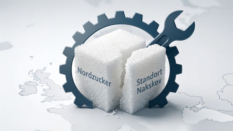 Nordzucker trennt sich von seiner Produktion in Nakskov (Symbolbild).(Bild:  KI-generiert / Gemini)