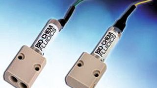 Das neue Sortiment an Mini-Ventilen umfasst die drucklos geschlossenen Ventile 038T2B (Anschlüsse unten) und 038T2S (Anschlüsse seitlich) mit 1/4" - 28 UNF Gewindeanschlüssen. (Bild: Bio-Chem Fluidics)