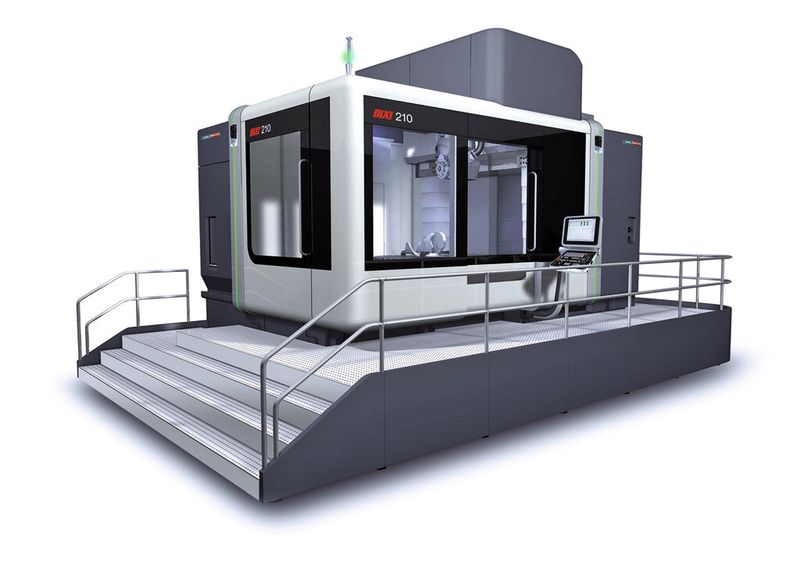 Bild 2: Die Fünf-Achs-Maschine hat Verfahrwege von 1800 mm in X-, 2100 mm in Y- und 1250 mm in Z-Richtung. (Bild: Dixi)