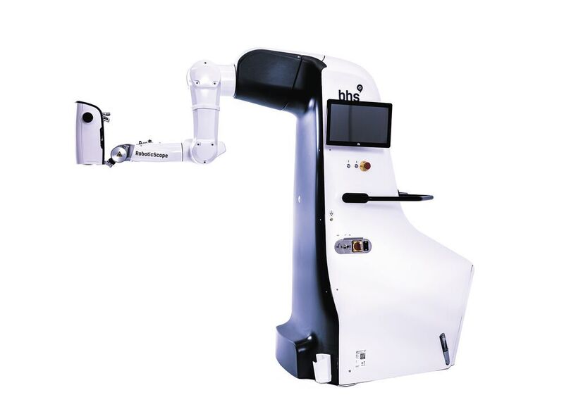 Das Robotic Scope ermöglicht chirurgisches Arbeiten in entspannter, ergonomischer Körperhaltung. (BHS Technologies GmbH )