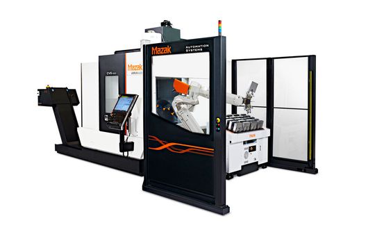 Yamazaki Mazak will be exhibiting the CV5-500 5-axis machining center complete with MA robot at Emaf 2023. Yamazaki Mazak will be exhibiting the CV5-500 5-axis machining center complete with MA robot at Emaf 2023.