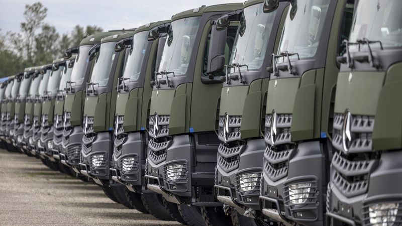 Mercedes-Benz Arocs for the defence sector.(Source:  Daimler Truck AG)