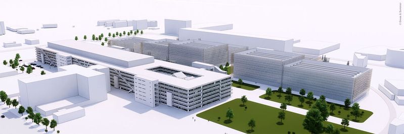 Im Digital Park Fechenheim soll Dtacenter-Abwärme geutzt werden, um Bürogebäude und Wohnblocks zu heizen. 
