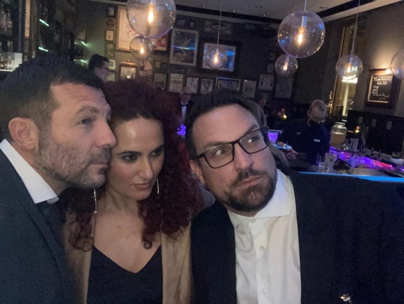 Zurück in die Zukunft schauen Besa, IT-BUSINESS, Waldemar Bergstreiser, (l.) Kaspersky, und Mathias Nefzger, IONOS. (Hannes Magerstaedt)