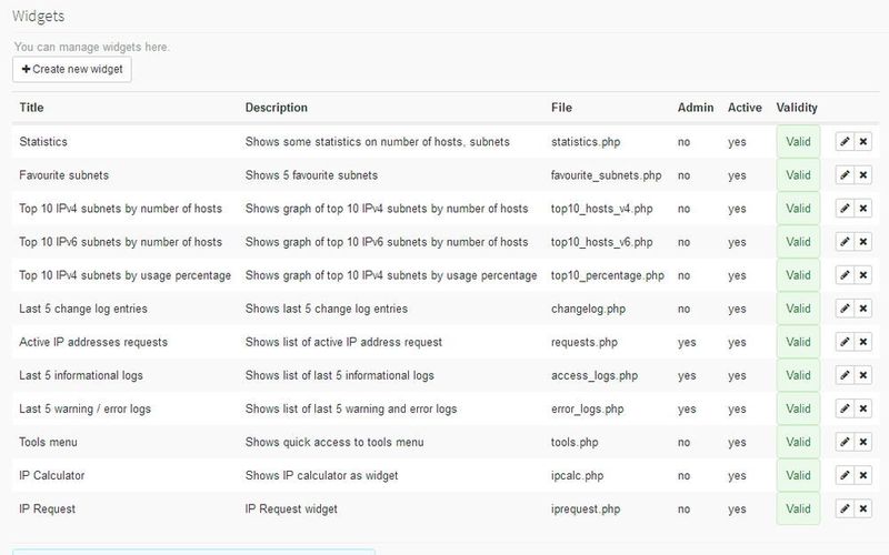 Widgets ermöglichen die Anpassung der Weboberfläche. Dadurch können sich Administratoren eine eigene Oberfläche des Tools bauen. (Joos)