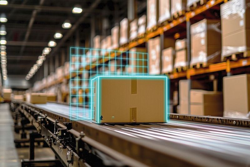 Event-basierte Kameras können Lage, Position und Anzahl von bewegten Paketen aus den sich verändernden EVS-Pixeln in Echtzeit erkennen und liefern damit frühzeitig verwertbare Daten für nachgelagerte Handling- und Robotikprozesse. (Bild: IDS)