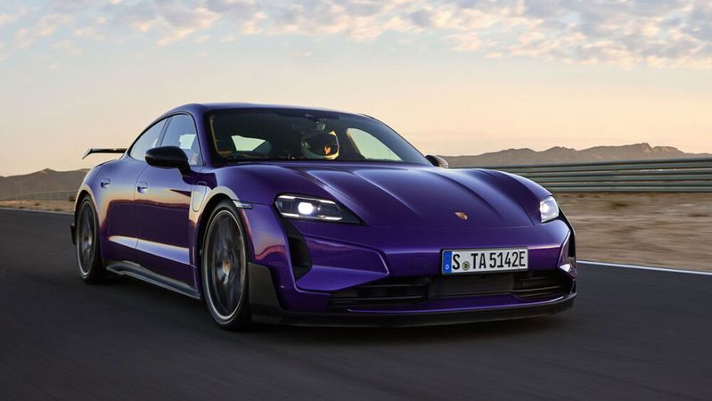 Porsche legt beim Taycan leistungsmäßig noch einmal deutlich nach.(Bild:  Porsche)