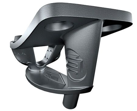 Die additiv gefertigte Halterung für einen Heckspoiler kombiniert ein attraktives Design, vielfältige Anpassungsmöglichkeiten und einen ökologisch nachhaltigen Produktionsprozess durch eine stützenfreie Konstruktion. (Bild: EDAG/ Purmundus Challenge)