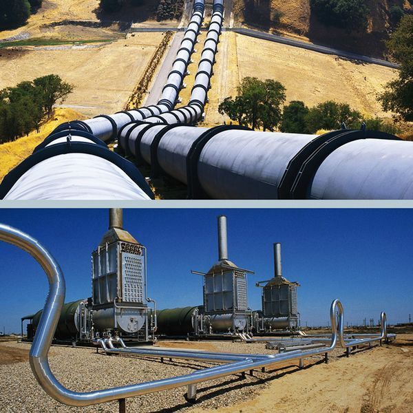 Zur Einspeisung in die regionalen Netze muss der Druck des Erdgases herabgesetz werden. tBei der Transformation von Drücken in Gasleitungen geht dabei in der Ferngastechnik Energie verloren. Mit dem Turbinengenerator könnte diese ohne großen Aufwand in elektrischen Strom umgewandelt werden.  (Bild: Deprag Schulz)
