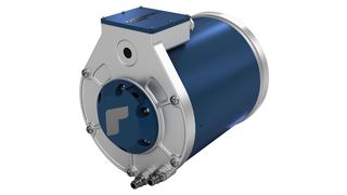 Der elektrische Antriebsmotor von Reinmetall Automotive leistet 90 kW. (Rheinmetall)