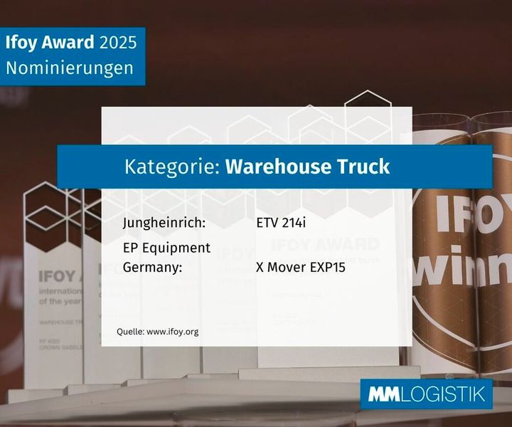 Die nominierten Lagertechnikgeräte sollen die Arbeit des Bedieners erleichtern. Das haben sich sowohl EP Equipment als auch Jungheinrich auf die Fahnen geschrieben. (Bild: Eigene Darstellung)