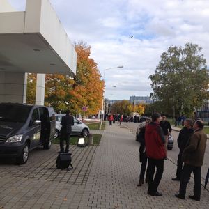 Bei Siemens Enterprise Communications in München war der Andrang zur Umbenennungsfeier groß.