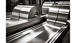 Bei Arcelormittal Bremen werden per Messer Coils aus Stahl zurechtgeschnitten, was mit hoher Geschwindigkeit passiert. Deshalb ist die Qualitätssicherung von Produkt und Messer nicht einfach. Doch TS Sensors und Selmatec haben nun ein Echtzeitsystem entwickeln können ... (Bild: AT Sensors)