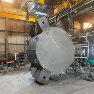 Brennen, Verputzen, Strahlen der Untertraverse erfolgte im Jebens Werk in Korntal-Münchingen.(Bild:  Jebens)