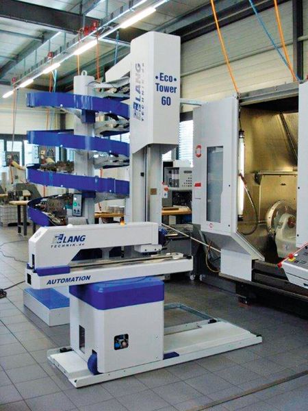 Schnell und unkompliziert: Automation von Lang, mittlerweile sind 3 Eco-Tower bei der Vuilleumier Technology AG im Einsatz. (Bild: Intool)