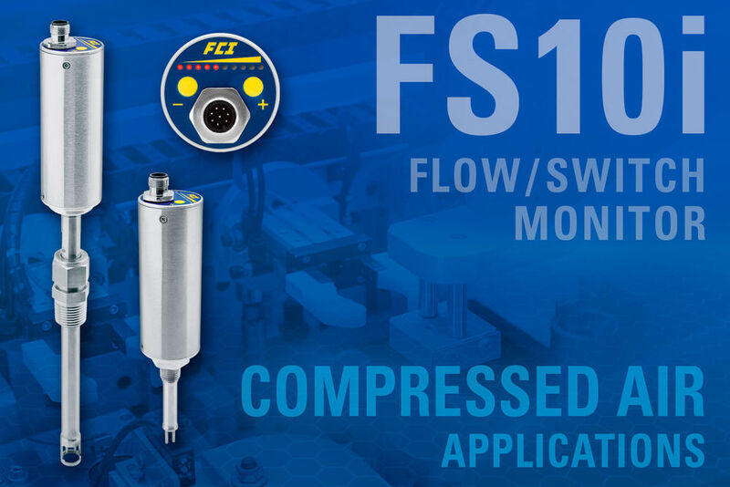 The proper measurement of compressed air flow lines with the FS10i Switch/Monitor can provide valuable information to the equipment’s control system in order to optimise the air flow and reduce operating energy costs.   (FCI)