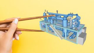 La síntesis de amoníaco bajo control: con estas plantas compactas, los desarrolladores japoneses pretenden llevar la producción al propio lugar de consumo. (Imagen:©sosiukin - stock.adobe.com; Tsubame BHB)