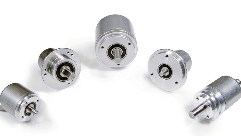 Drehgeber erfassen erfassen die Position, Drehzahl oder Anzahl der Umdrehungen rotierender Achsen. Diese seit langem bewährte Technologie ist in vielen Industriebereichen unverzichtbar.(Bild:  Posital)