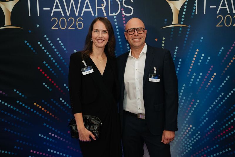 Annette Keil von Salesforce und Markus Hammer von Tableau from Salesforce. (Bild: Manuel Emme Fotografie)