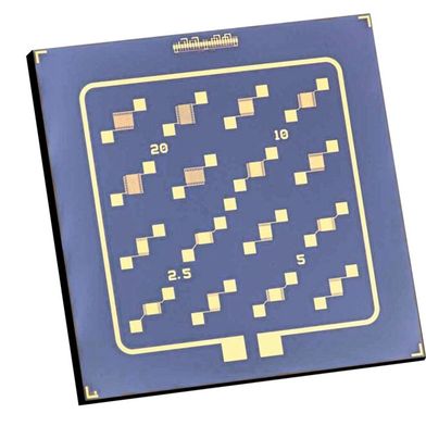 Chip als Grundlage zur hochpräzisen elektrischen Untersuchung von Schichten. (Bild: Fraunhofer IPMS)