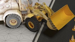 Rendering eines Frontlader-Traktors (Bild: Engineering Center LTD, Russia)
