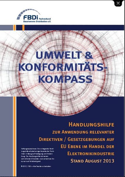 IDEA /FBDi Trendtage 2013: Umwelt- und Konformitätspass: Der FBDi informiert etwa über EU-Richtlinien (Bild: FBDi)