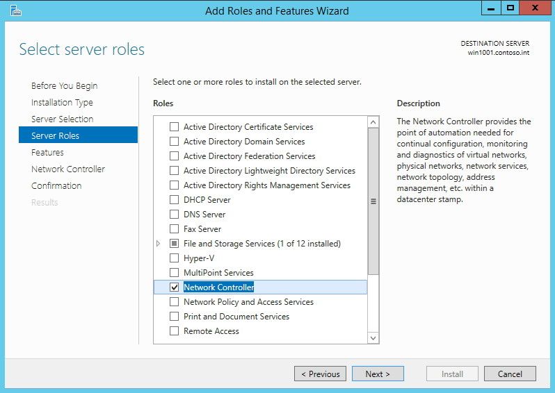 Abbildung 1: Mit dem neuen Network Controller in Windows 10 Server verwalten Administratoren physische und virtuelle Netzwerke zukünftig zentral. (Bild: Joos)