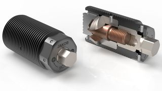 Mit der optimierten Kraftspannschraube SC von Jakob Antriebstechnik kann man bei der Sonderausführung bei einem 130-Newtonmeter-Anzugsdrehmoment 25 Tonnen Spannkraft erzeugen, was beim Stanzen, Pressen und Zerspanen hilft. (Jakob Antriebstechnik)