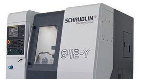 Un micros sera usiné sur le tour CNC Série 600 pendant le SIAMS. L'occasion de jeter un coup d'œil ! (Source : Schaublin Machines SA)