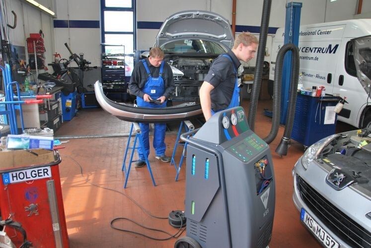 Das funktioniert auch, wenn es in der Werkstatt richtig brummt. (Foto: Wenz)