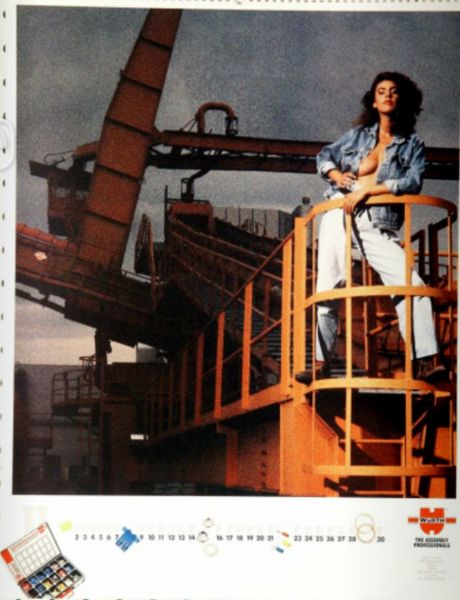 Models und Technik: Der Würth-Kalender 1992. (Bild: Würth)