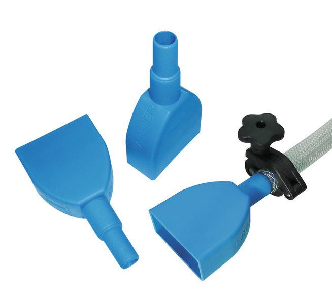 Wenn die Wendigkeit beim Kunstharz-Auftrag keine zentrale Rolle spielt, empfiehlt Tartler die Einweg-Pastendüse mit fest stehendem Schlauchanschluss. (Bild: Tartler)