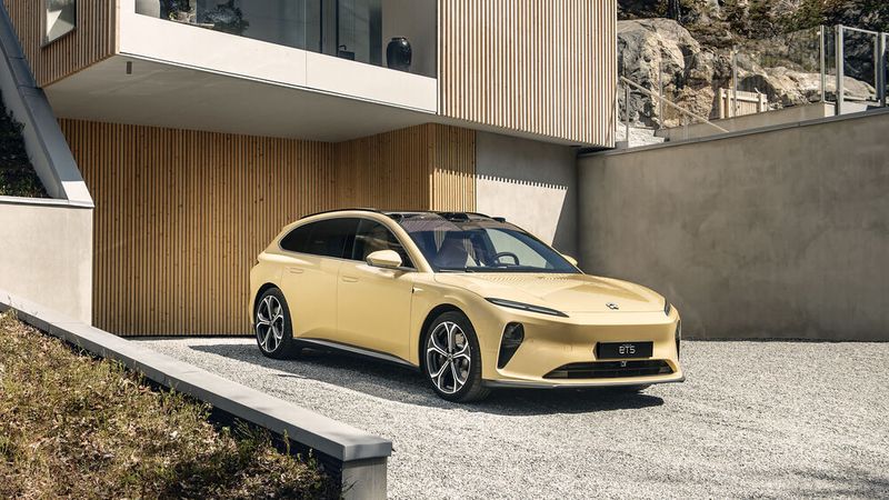 Der Nio ET5 Touring wird ausschließlich mit Allrad- und Dual-E-Motor-Antrieb ausgeliefert.(Bild:  Nio)