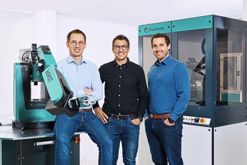 Das Geschäftsleiter-Trio bei Fruitcore Robotics: Josef Mardijan (CFO), Patrick Heimburger (Chief Revenue Officer) und Jens Riegger (CEO).