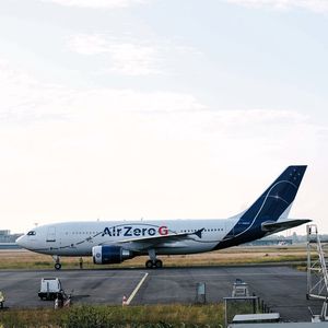 Der Airbus A310 „Zero G“ kurz vor dem Start. (Bild:  DFKI)