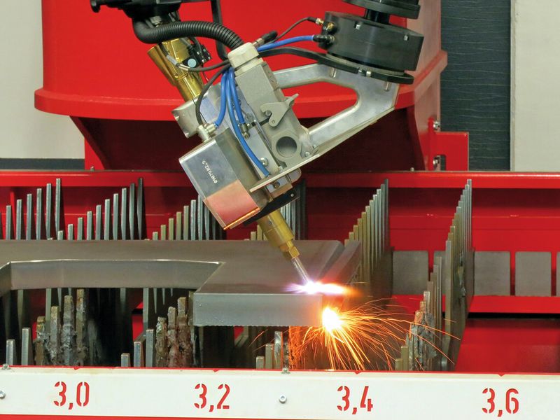 Der Biber-Roboter erzielt beim Autogenschneiden laut Anwender sehr gute Schneidergebnisse. (Bild: ERL Automation)