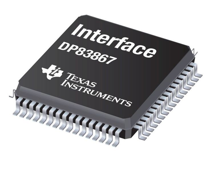 Industrieller Gigabit-Ethernet-PHY DP83867 (Bild: TI)
