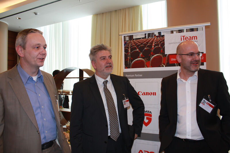 Tim Lange, Die Netz-Werker AG, Andreas Lemcke, PI Informations GmbH, und Marc Wilhelmi von der Integrate-it Netzwerke GmbH (Archiv: Vogel Business Media)