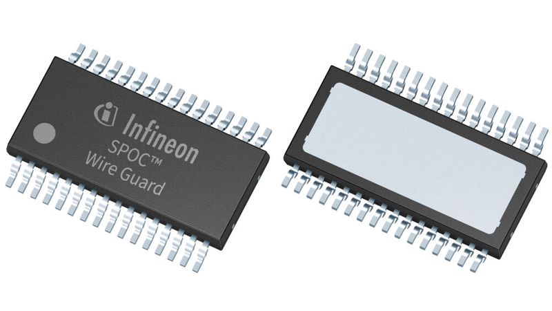 Infineon hat den SPOC Wire Guard BTS80009 SWPx 1ES  für neue E/E-Architekturen entwickelt, die SDVs mit Over-the-Air-Updates unterstützen.(Bild:  Infineon Technologies)