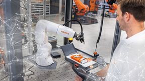 Roboter entwickeln sich von programmierbaren Maschinen zu intelligenten Kollaborateuren, die lernen, sich anpassen und sicher Seite an Seite mit Menschen arbeiten können. (Bild: Kuka Group)