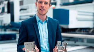 Optimate-CEO Jonas Steiling zu den neue Features der Web-App: „In unserer App können Konstrukteure und Lohnfertiger Konstruktionsoptimierungen erkennen und bei Bedarf übernehmen. Das klappt jetzt auch für Baugruppen aus bis zu 25 Einzelteilen.“ (Bild: Optimate)