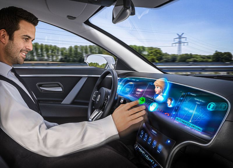 Das Natural 3D Centerstack Display kombiniert Touch-Bedienung mit aktivem haptischem Feedback. (Continental)