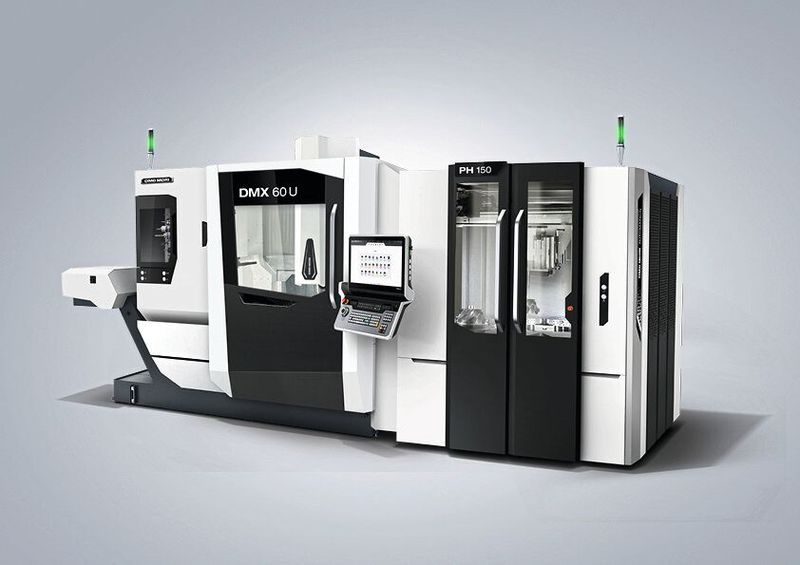 Mit Verfahrwegen von 600 x 600 x 510 mm und einem Werkstückgewicht von 300 kg markiert die DMX 60 U den Einstieg in die neue DMX U Baureihe. (Bild: DMG Mori)