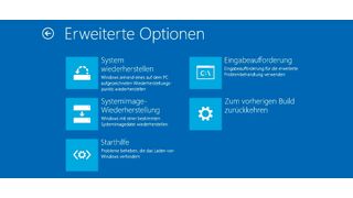 Wenn Windows 8 oder Windows 10 nicht mehr korrekt starten, stehen vor einer Neuinstallation einige Fehlerkorrekturmöglichkeiten zur Verfügung. (Bild: Joos)