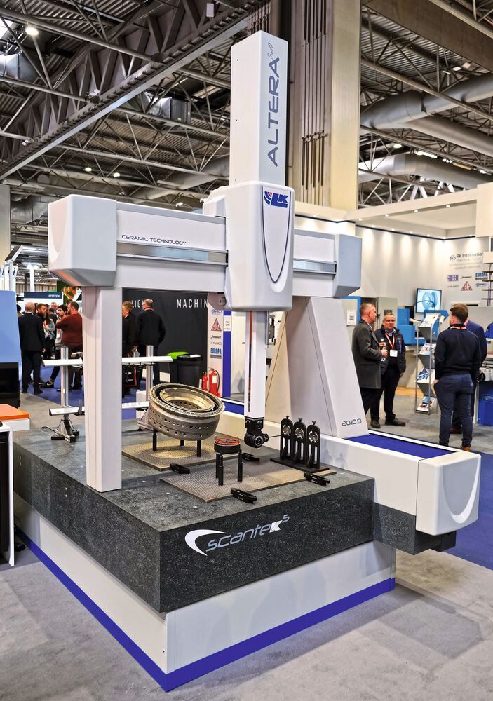 A Scantek 5 multi-sensor CMM pictured on the LK Metrology stand at last year's Control.
