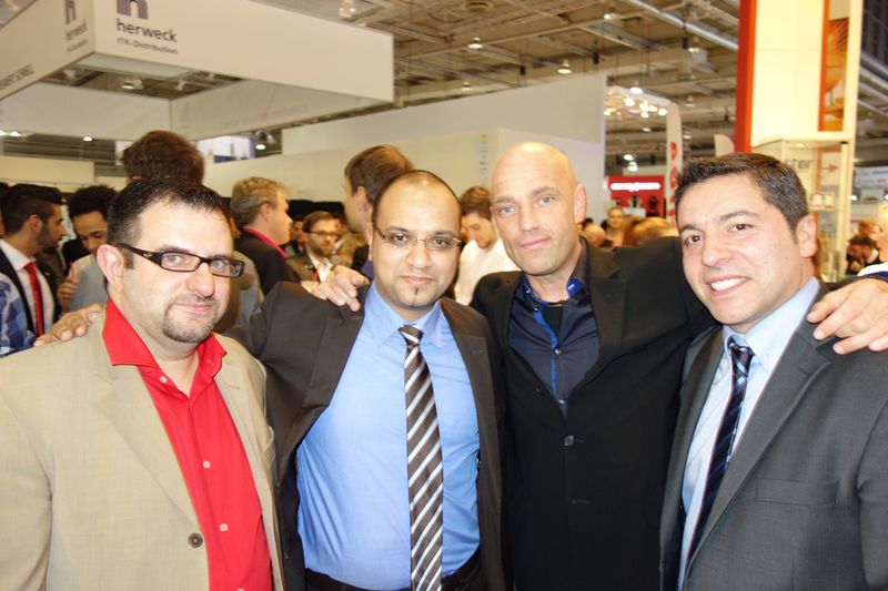 (v. l.) Patris Soltanian, Corsair, Kiriakos Kiutsukis, api, Alf Bruchhaus, Tekpoint, und Luis da Silva, api (Bild: IT-BUSINESS)