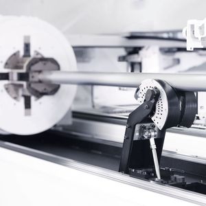 Immer in der Mitte des Geschehens: Die selbstzentrierende Spanntechnik fixiert und positioniert das zu schneidende Rohr und sorgt so für eine optimale Fertigteilqualität, verspricht Trumpf.